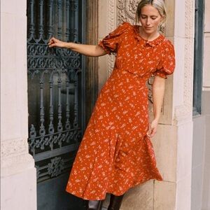 CHRISTY DAWN Irene Dress in Mims Ditsy Ruby NWT